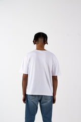 FACES HEAVY OVERSIZED SHIRT - FRONT/WHITE